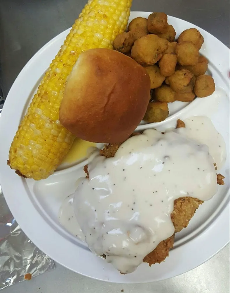 Chicken Fried Steak Fried Okra