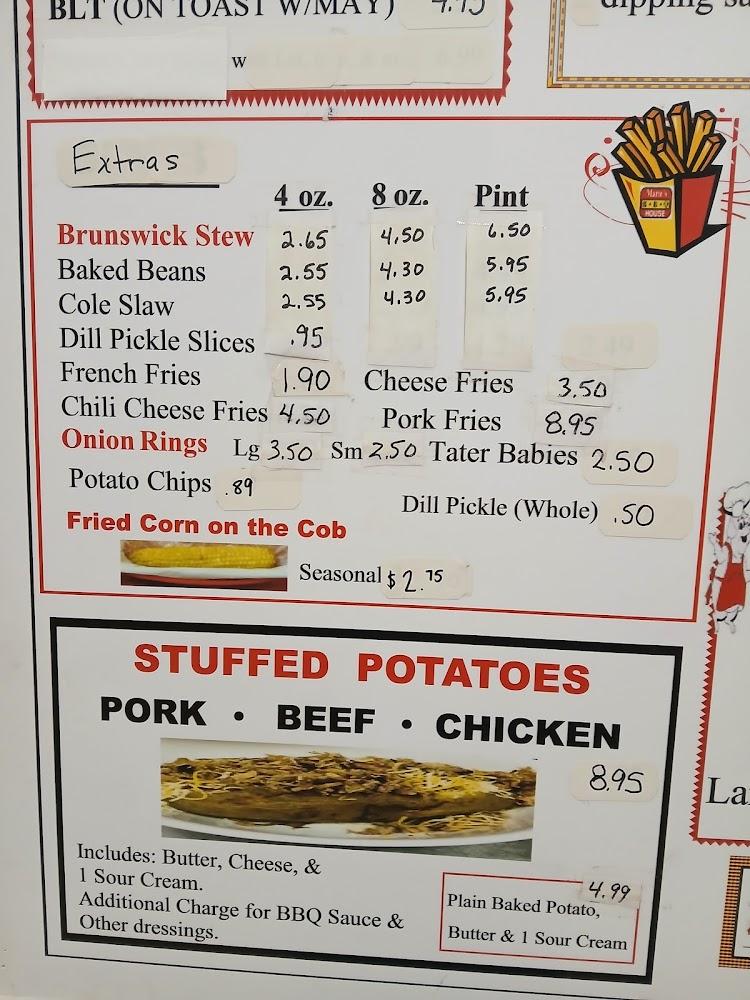 Marie's BBQ House PORK PLATE